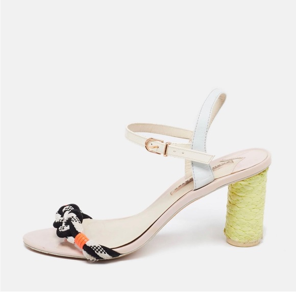 Sophia Webster Multicolor Leather and Patent Ankle Strap Sandals size 7.5 - Picture 1 of 6